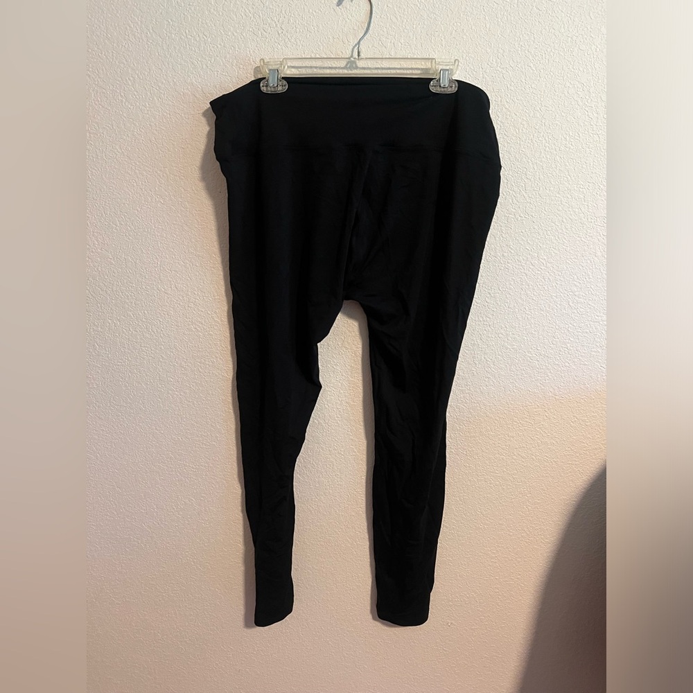 Wool& Women's Black Merino Wool Leggings